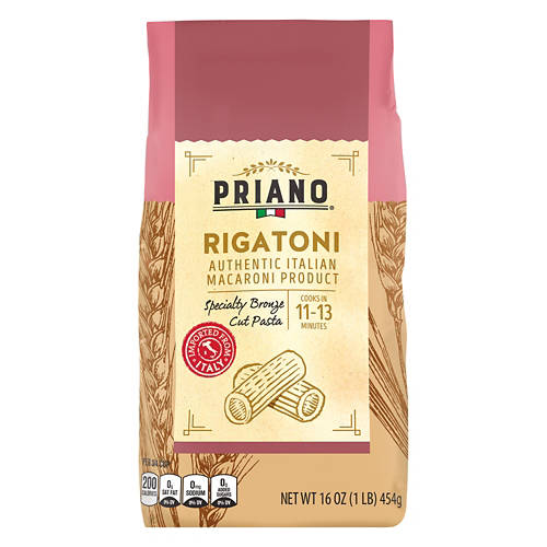 Priano Bronze Cut Rigatoni, 1 lb